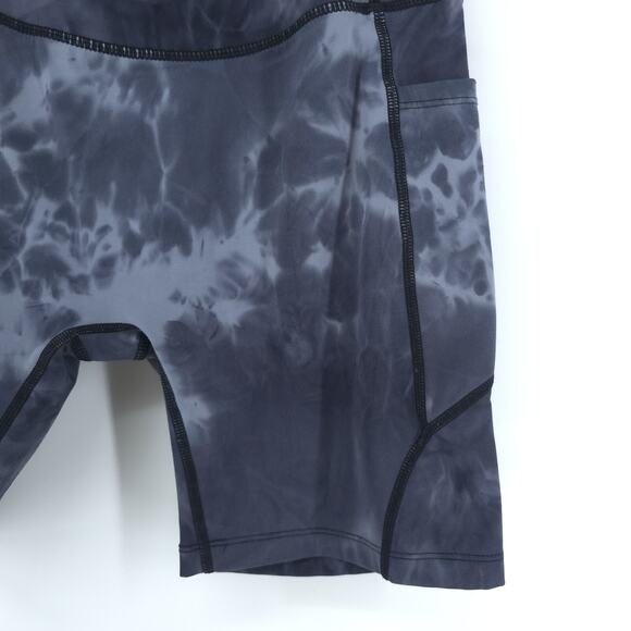 Baleaf Modern City Medium Athletic High Rise Dark Tie-Dye Biker Cycling Shorts - Picture 5 of 11